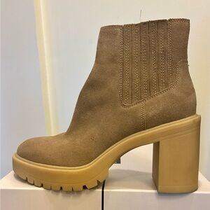 Dolce Vita Beige Heeled Boots